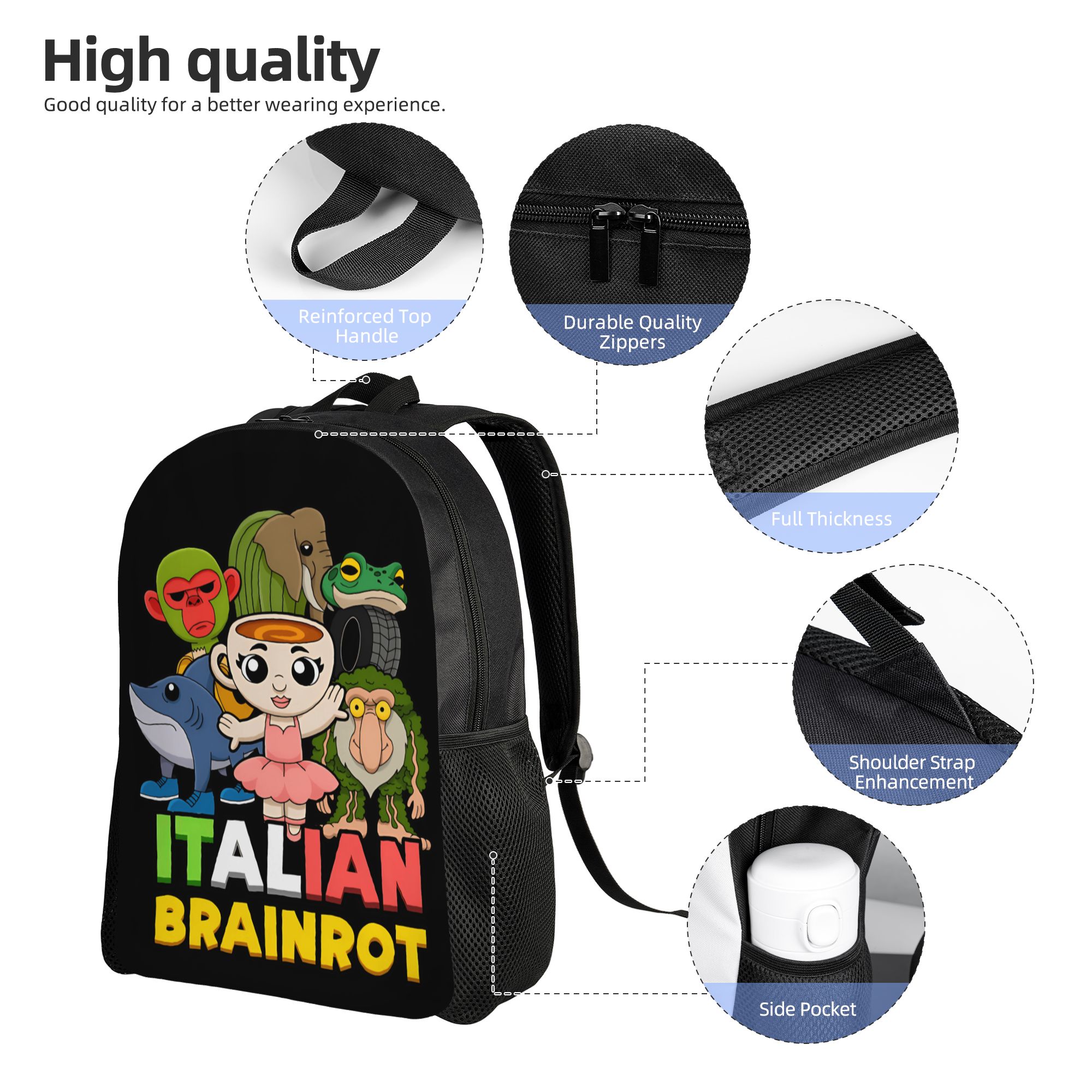 Italian Brainrot Backpack  Lei - Interior Design University In China recension och pris